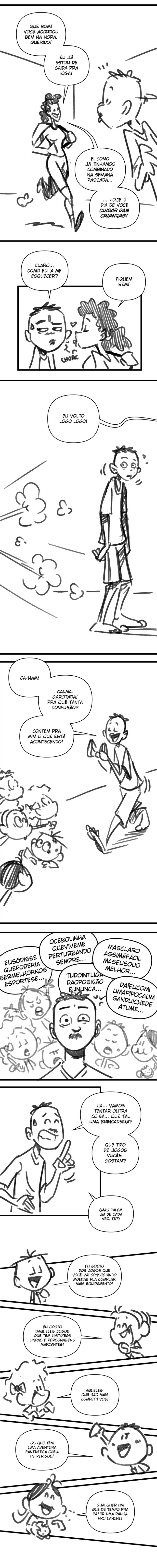 Vertical webtoon script: Retorno ao Castelo do Dragão, part 2